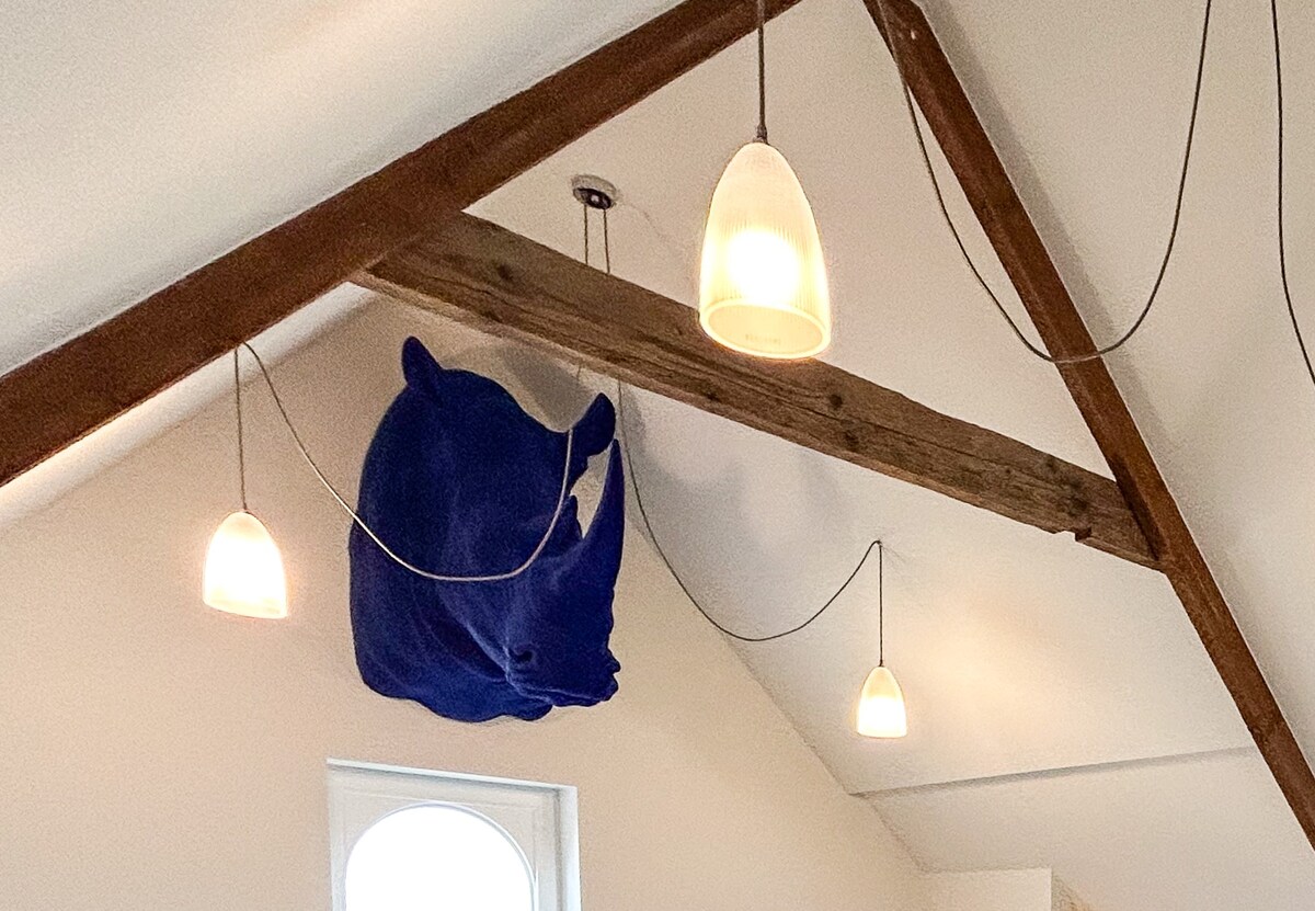 Beams and texture at The Jacob House